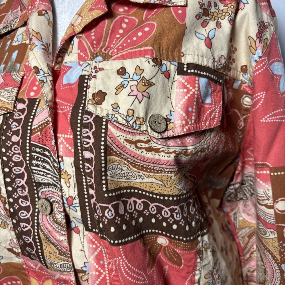 Women’s Cottagecore Shacket Patchwork Cottagecore… - image 4